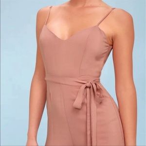 Lulu’s - Winning pink muave chic jumpsuit